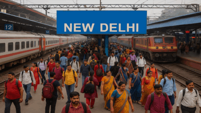 नई दिल्ली रेलवे स्टेशन पर बड़ा बदलाव! दीपावली-छठ भीड़ को देखते हुए बदले गए प्लेटफॉर्म, टिकट बिक्री पर अस्थायी रोक