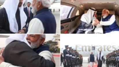 UAE राष्ट्रपति भारत पहुंचे: PM मोदी ने किया भव्य स्वागत